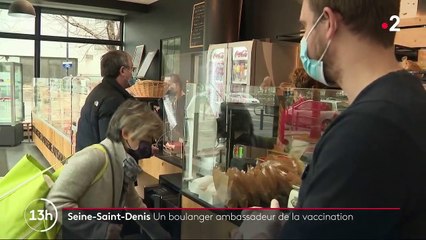 Seine-Saint-Denis : un boulanger sensibilise ses clients à la vaccination contre le Covid-19
