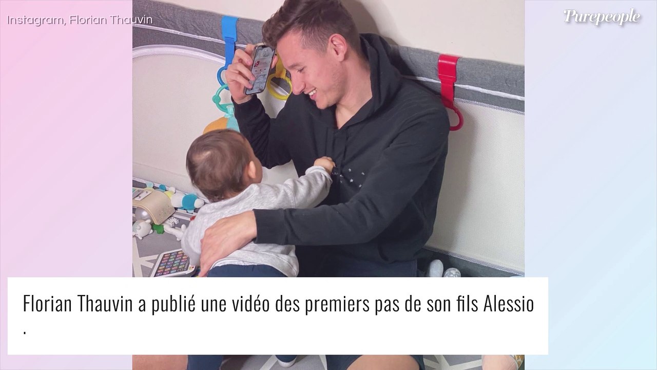 Florian Thauvin et Charlotte Pirroni ébahis devant les premiers pas de leur fils Alessio, un grand moment