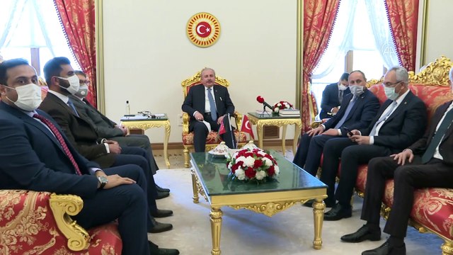 TBMM - TBMM Başkanı Şentop, Afganistan Tarım, Sulama ve Hayvancılık Bakanı Ahady'i kabul etti