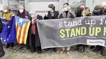 Puigdemont protesta en Bruselas contra la decisión del Parlamento Europeao