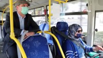 Başkan Ercengiz, Burdur'un ilk ve tek kadın halk otobüsü şoförü ile seyahat etti