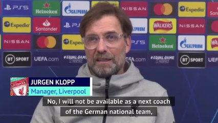 Download Video: I will not swap Liverpool for Germany job - Klopp