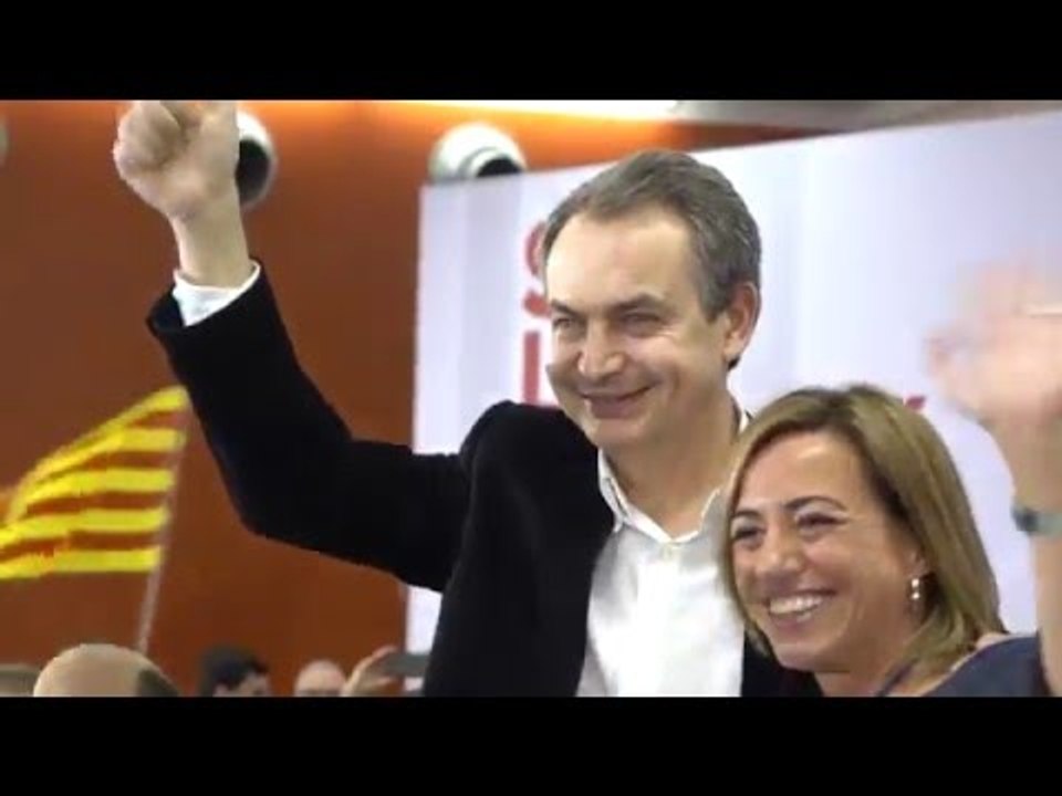 La freda rebuda a Zapatero al míting del PSC a Sabadell