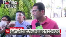 Santa Cruz: Gary Áñez reclamaba ingresar al centro de cómputo