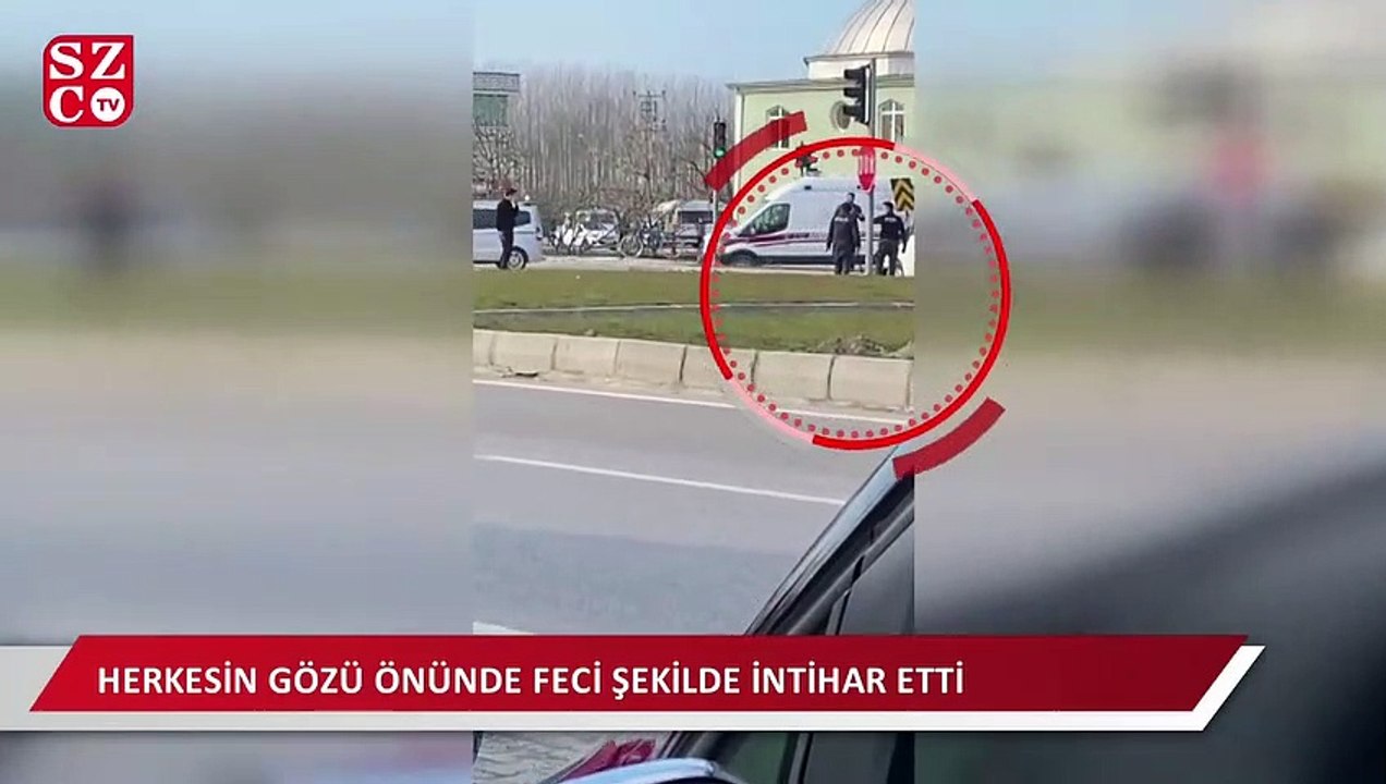 Araçlara çarpıp, tüfekle rastgele ateş açan sürücü, intihar etti;  O anlar kamerada!