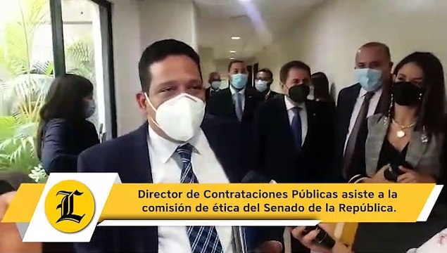 Director de Contrataciones Públicas asiste a la comisión de ética del Senado de la República.