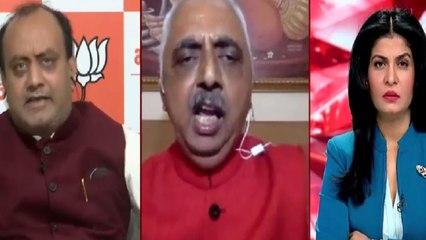 Anjana Om Kashyap rebukes Congress spokesperson!