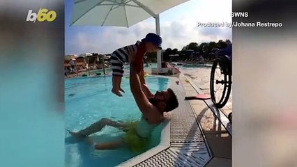 Inspirational Video! Father Who Was Paralyzed in a Weightlifting Accident is Trying to Compete in Half Marathon!