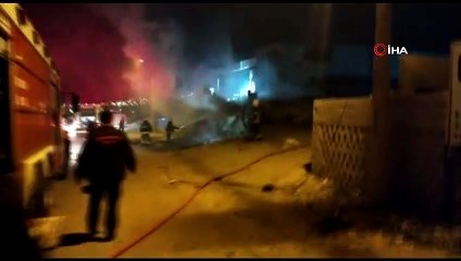 - Hurdalıkta çıkan yangını itfaiye söndürdü