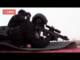 Simulacro de actuación ante situaciones de crisis de la Policia Nacional