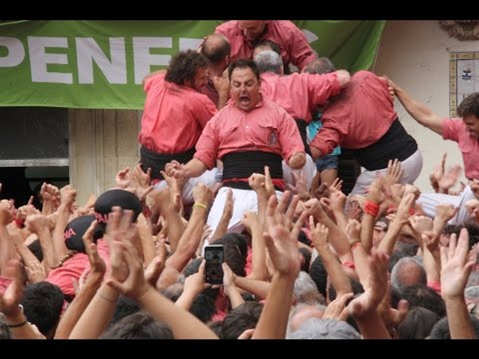 Primera ronda diada castellera de Sant Fèlix 2016