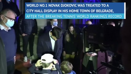 Djokovic treated to special honour in Belgrade
