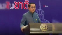 Soruyu beğenmeyen Tayland Başbakanı, gazetecilere dezenfektan sıktı