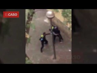 AGRESIÓN A DOS POLICIAS DE BARCELONA