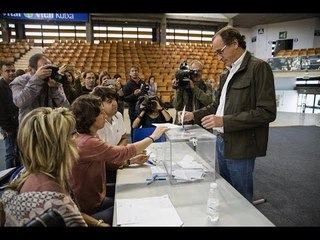 Els candidats a lehendakari voten