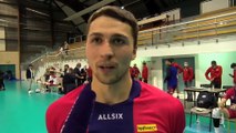 Thibaut Thorval après la victoire de Saint-Nazaire Volley à Martigues