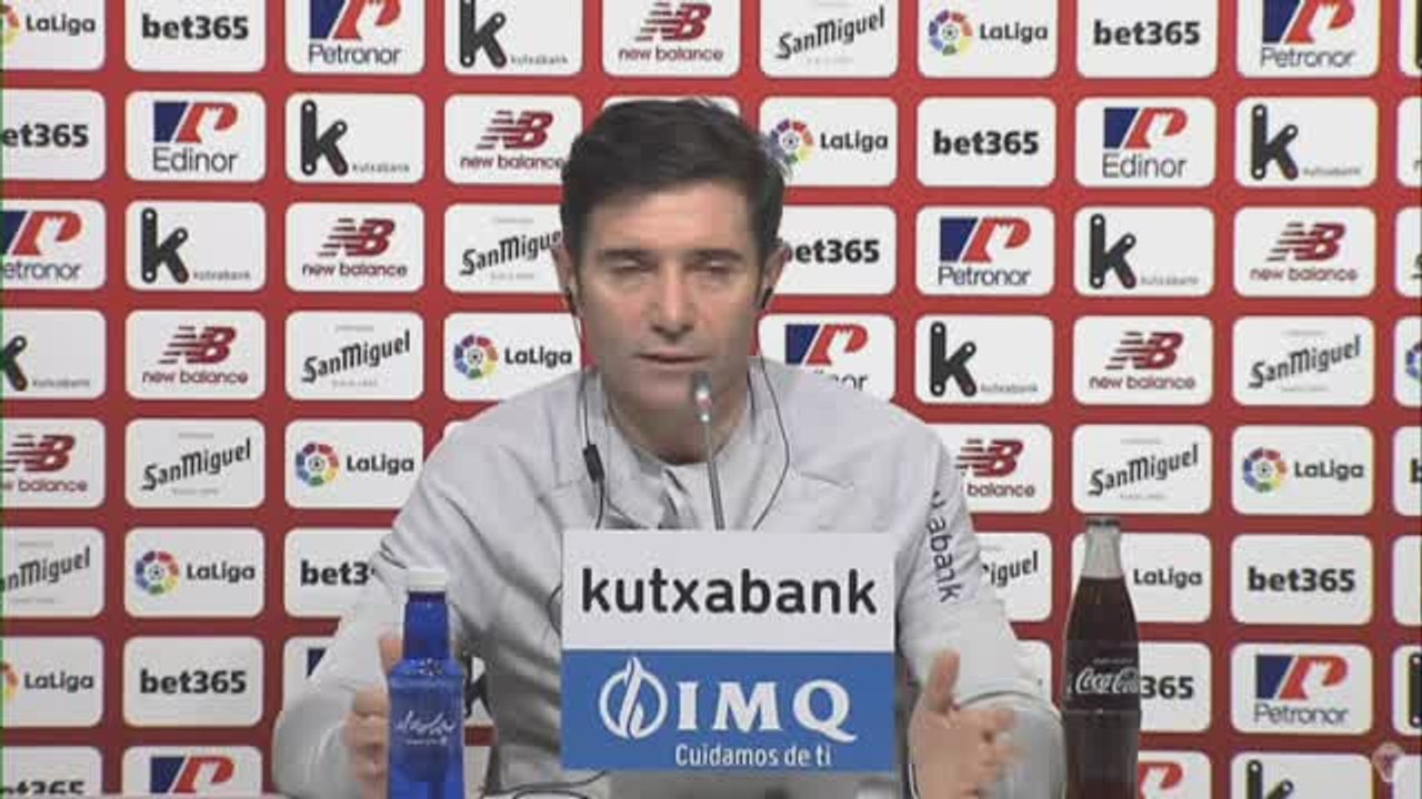 Marcelino: "Vamos a poner las cosas difíciles al Atlético"