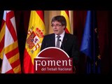 Discurs de Carles Puigdemont a la seu de Foment del Treball