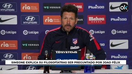Simeone explica su filosofía sobre la voluntad y el talento en el equipo tras ser preguntado por Joao Félix
