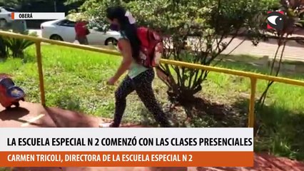 Bajo estricto protocolo, la Escuela Especial N 2 de Oberá comenzó con las clases presenciales