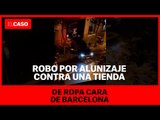 Robo por alunizaje contra una tienda de ropa cara de Barcelona