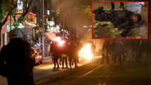 Atina'da sokaklar savaş alanına döndü, bir polis ağır yaralı