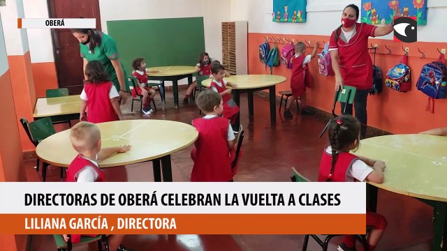 Directoras de escuelas de Oberá celebran el regreso a las aulas
