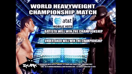 UNDERTAKER VS BATISTA LUCHA POR EL CAMPEONATO MUNDIAL PESADO