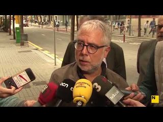 Xevi Xirgo comenta la seva decalaració a les dependències de la Guàrdia Civil