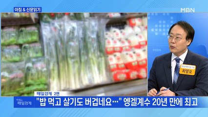 신문브리핑3 ""밥 먹고 살기도 버겁네요…" 엥겔계수 20년 만에 최고"외 주요기사