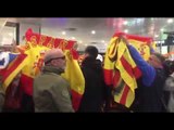 Tensió entre espanyolistes i independentistes a Sants