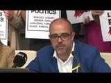 Miquel Buch, explica que les entitats donaran suport a una vaga general 