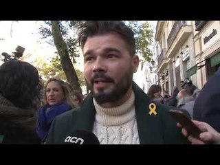 Rufián diu que el debat sobre si els consellers han d’acatar el 155 per sortir de presó