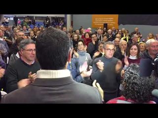 Crits de "Llibertat" en l'acte d'ERC a Tàrrega