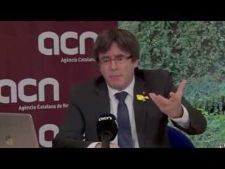 Puigdemont: "Si soc investit seré al Palau de la Generalitat"