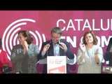 Gent donant suport a Catalunya En Comú-Podem a la UPF