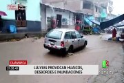 Huaicos e inundaciones dejaron fuertes lluvias en Cajamarca