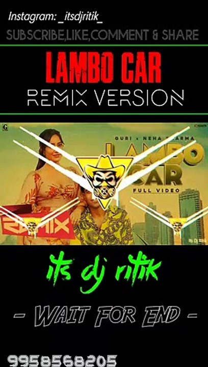 GURI - Lambo Car | Reggenton Remix | Punjabi Song || Its Dj Ritik Ghaziabad #itsdjritik