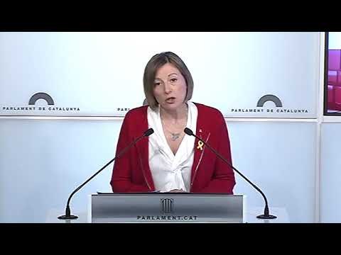 Carme Forcadell renuncia a presidir el Parlament