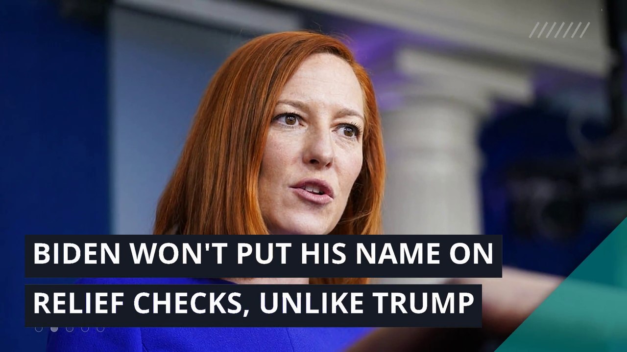 Biden won't put his name on relief checks, unlike Trump, and other top stories in politics from March 10, 2021.