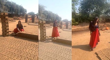 Viral Video: बिग बॉस के बाद ईंट उठाती नजर आईं अर्शी खान, जानिए इस मजबूरी का सच
