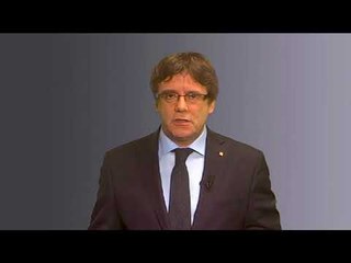 Missatge de Puigdemont el dia de l'ajornament de la investidura
