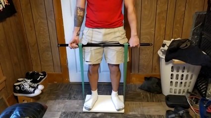 Cheapest DIY X3 Ground Plate And Bar Resistance Band Home Gym