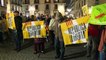Solidarité pour l'indépendantiste catalan Carles Puigdemont à Barcelone