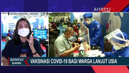 Ribuan Lansia Sudah Divaksin Massal di Istora Senayan Jakarta