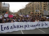 Manifestació central de la vaga feminista del 8 de març