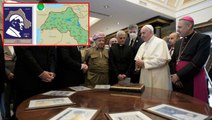 Papa pulunda harita skandalı! Birçok kentimiz sözde Kürdistan sınırlarına dahil edildi