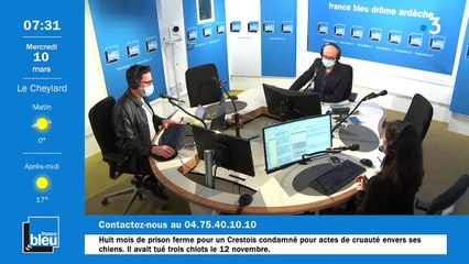 La matinale de France Bleu Drôme Ardèche du 10/03/2021