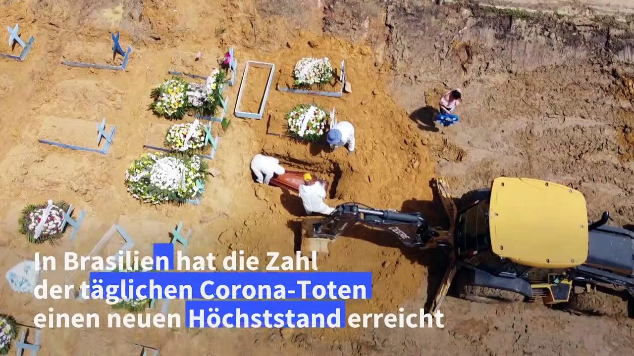 Rekordzahl von Corona-Toten in Brasilien