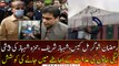 PMLN lady worker tries to enter the court premises as Shehbaz and Hamza appears in court